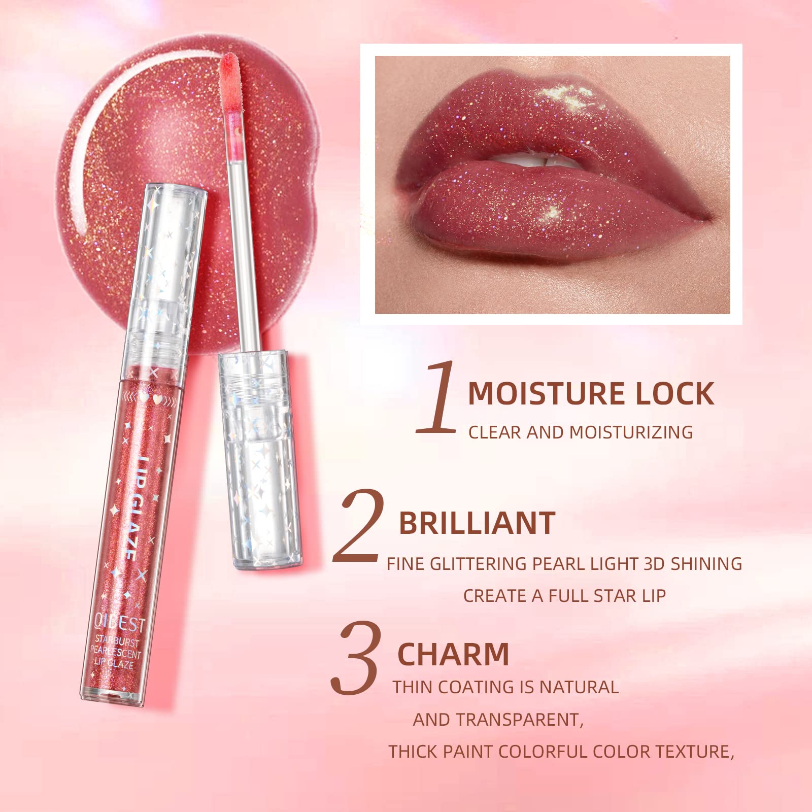 Amazon.com : Aseawave Girls Lip Gloss, Shimmery Lip Glosses for